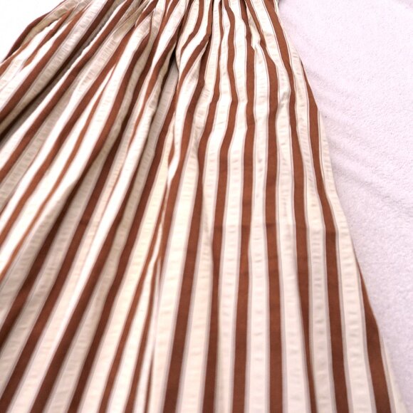 NWT Altar'd State Ivory and brown stripes maxi dress size XS - Picture 2 of 6